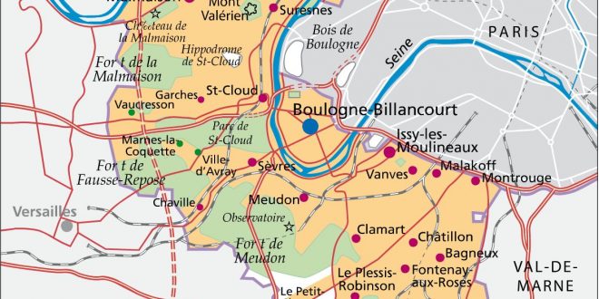 Carte Villes Hauts De Seine Carte Villes Hauts De Seine