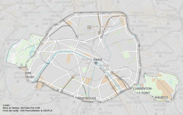 Carte de Paris Carte de Paris
