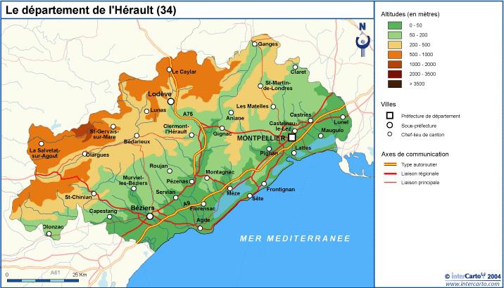 Carte Villes Montpellier Et Alentours Carte Villes Montpellier Et Alentours