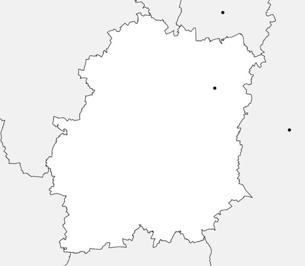 Carte vierge de l'Essonne