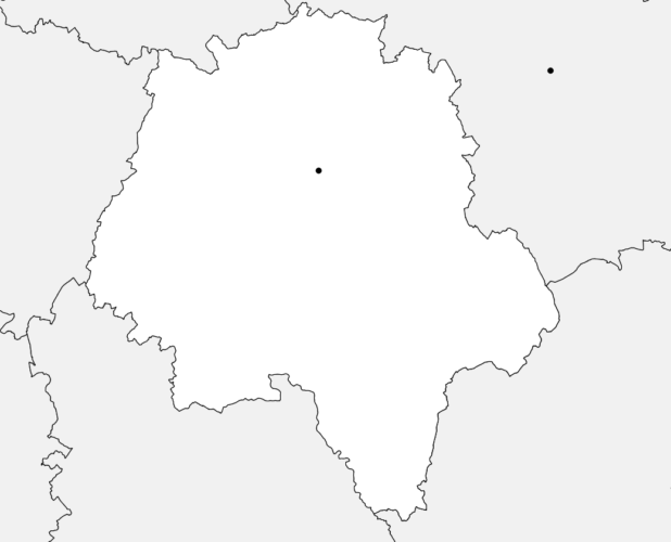 Carte vierge de l'Indre-et-Loire