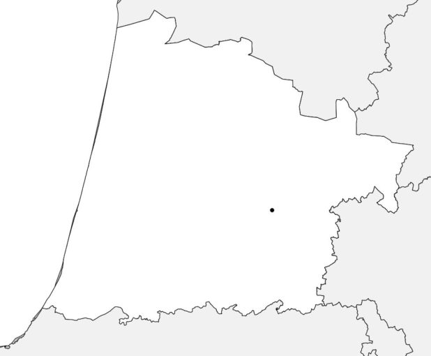 Carte vierge des Landes