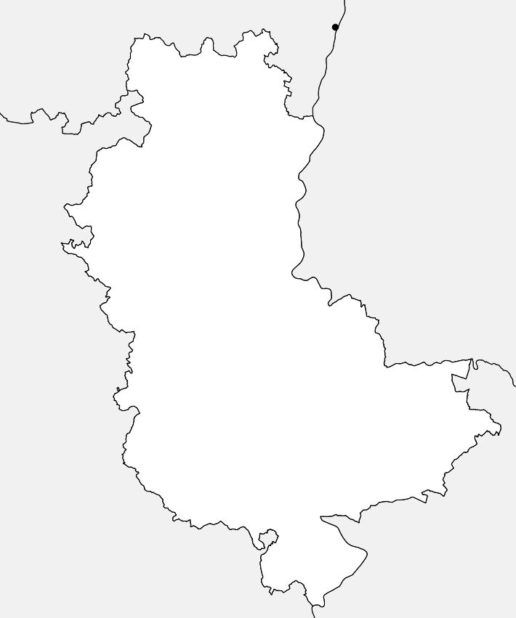 Carte vierge du Rhône