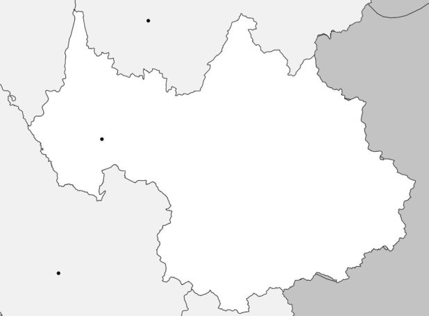 Carte vierge de la Savoie