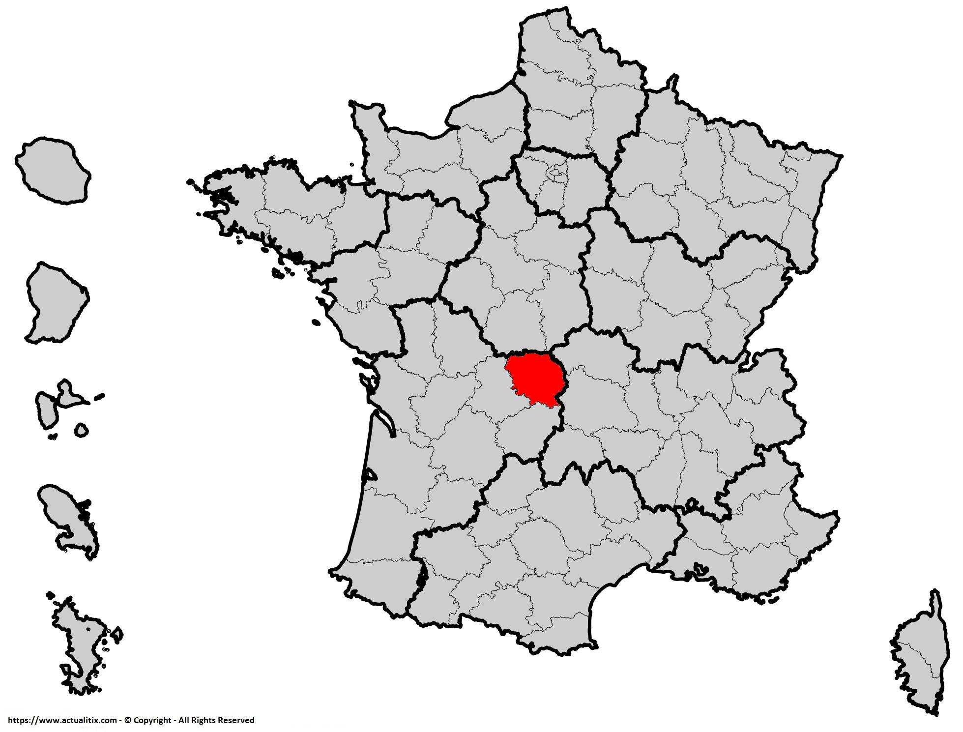 la creuse carte de france