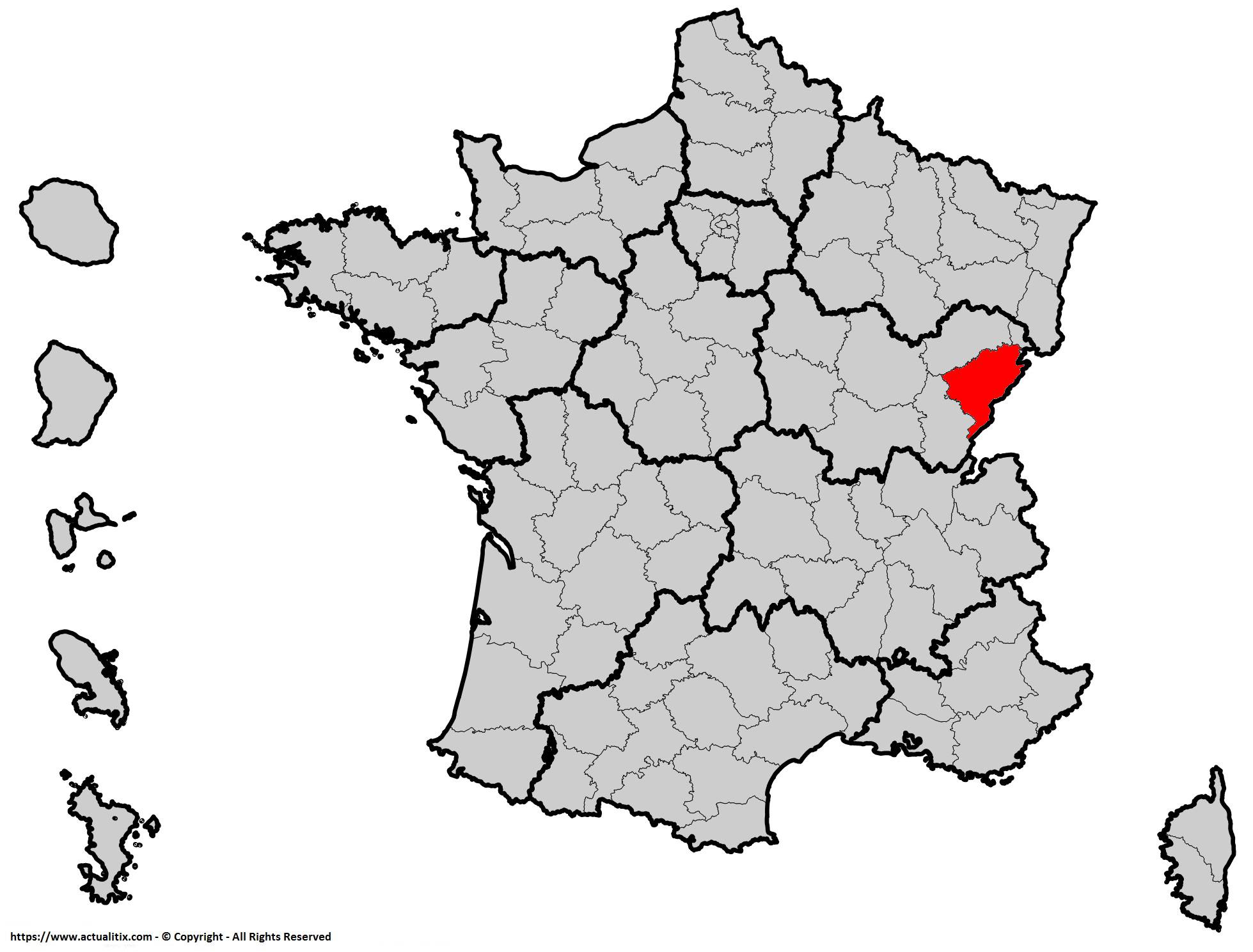 departement 25 sur la carte de france Carte Du Doubs Doubs Carte Du Departement 25 Villes Tourisme departement 25 sur la carte de france