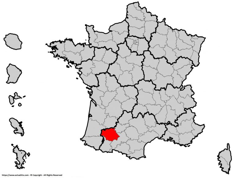 Body Bébé Manches Courtes – Fabulous – Carte Ancienne Du Gers (32) Et D'Auch En Occitanie – 100% Coton – Imprimé En France