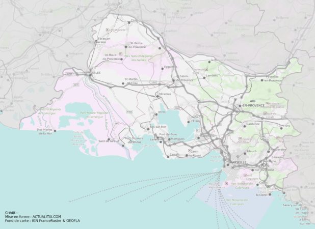 Bouches-du-Rhône carte