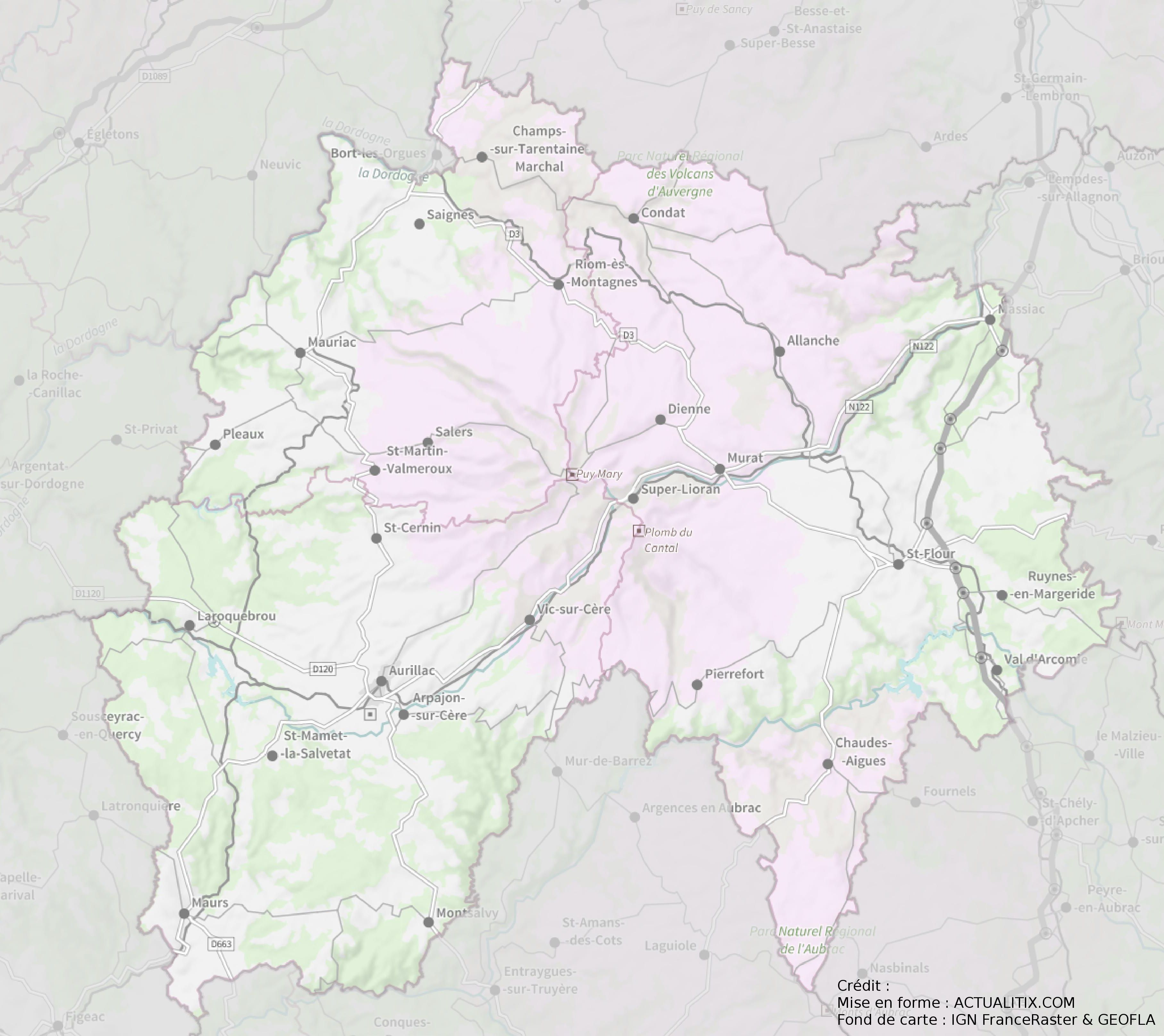 cantal carte