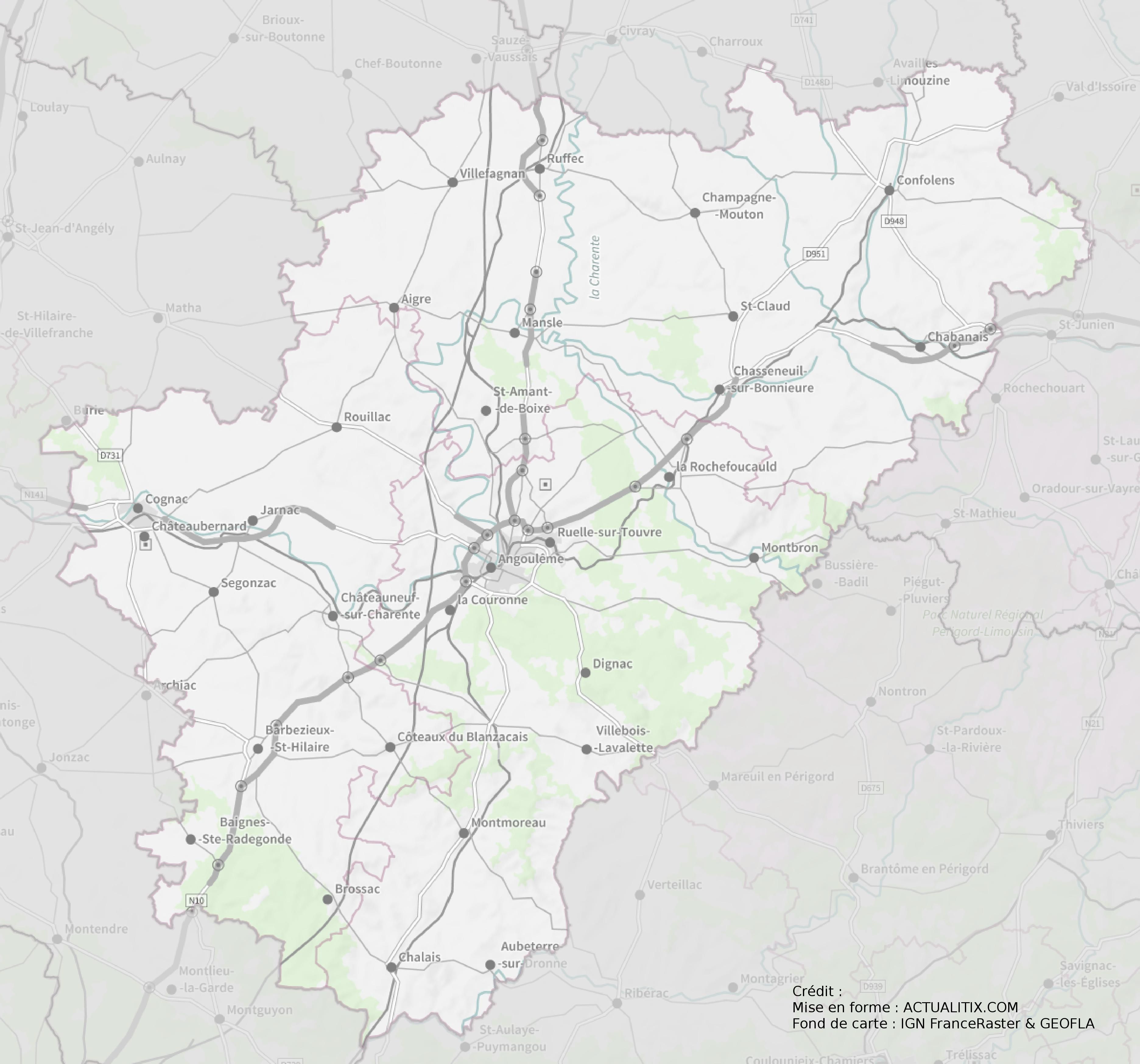 carte charente