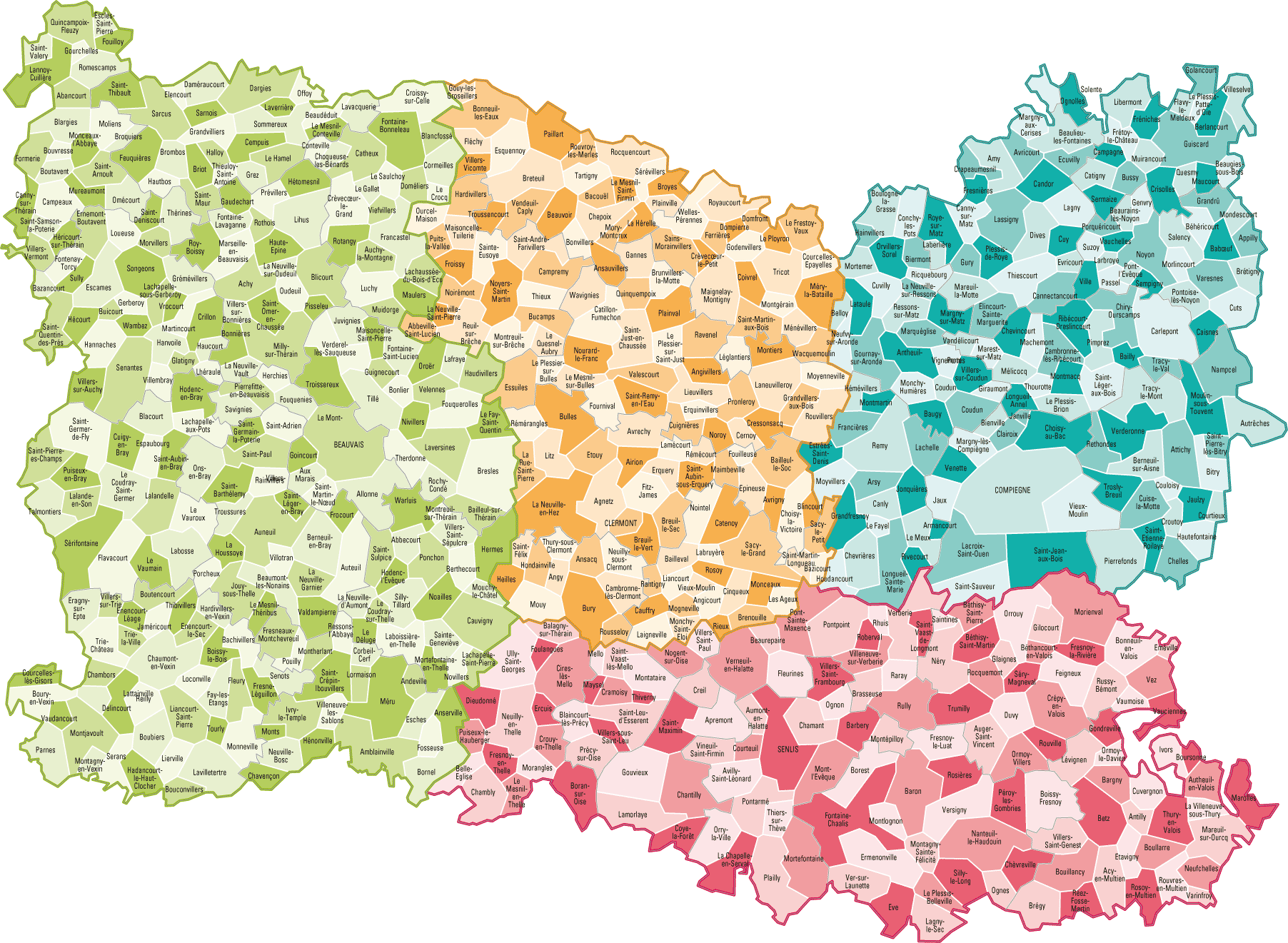 carte communes oise – carte de l’oise 60 détaillée – Brapp