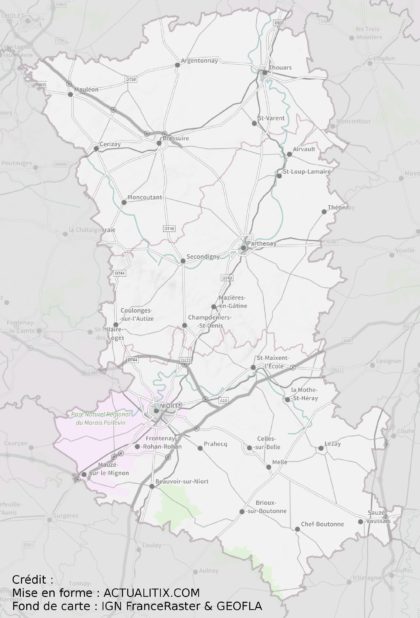Carte des Deux-Sèvres