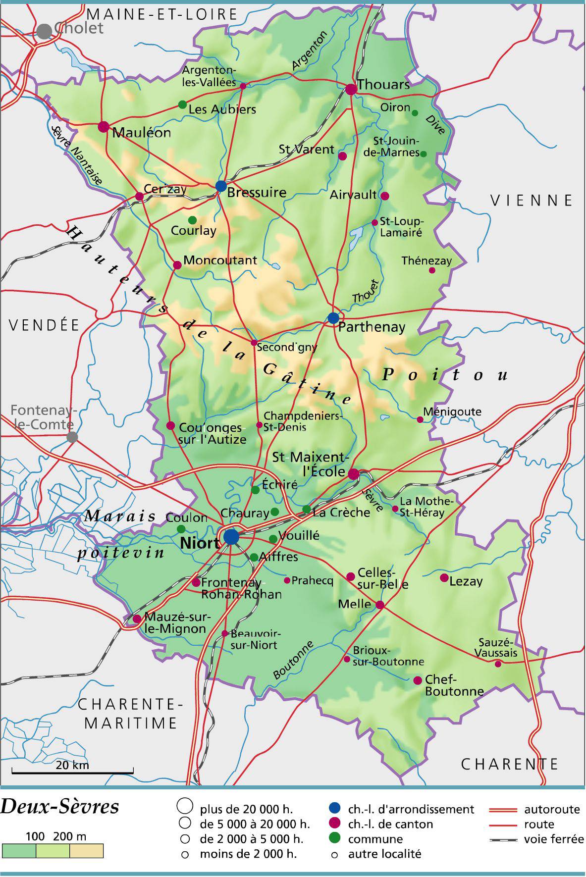 Deux Sevres Carte Carte Deux Sevres Carte Carte