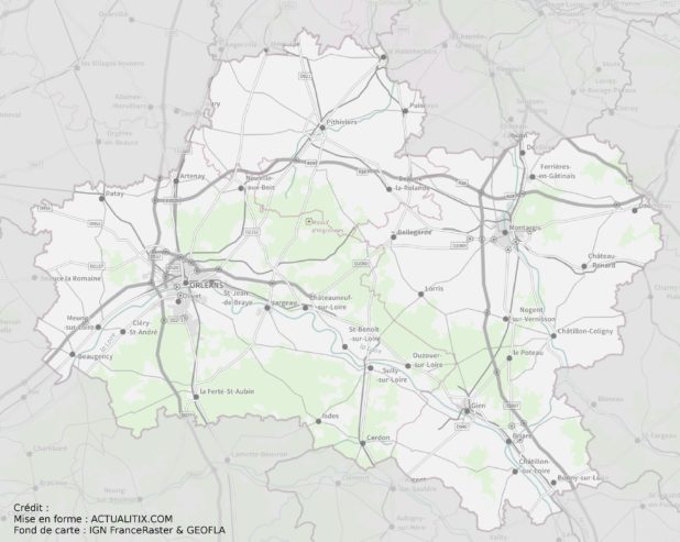 Carte du Loiret