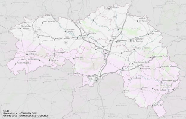 Carte de l'Orne