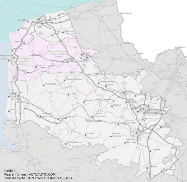 Carte du Pas-de-Calais