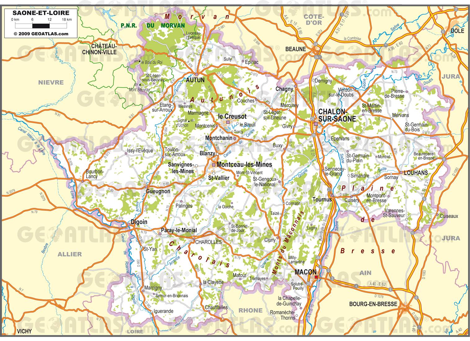 71 saone et loire plan