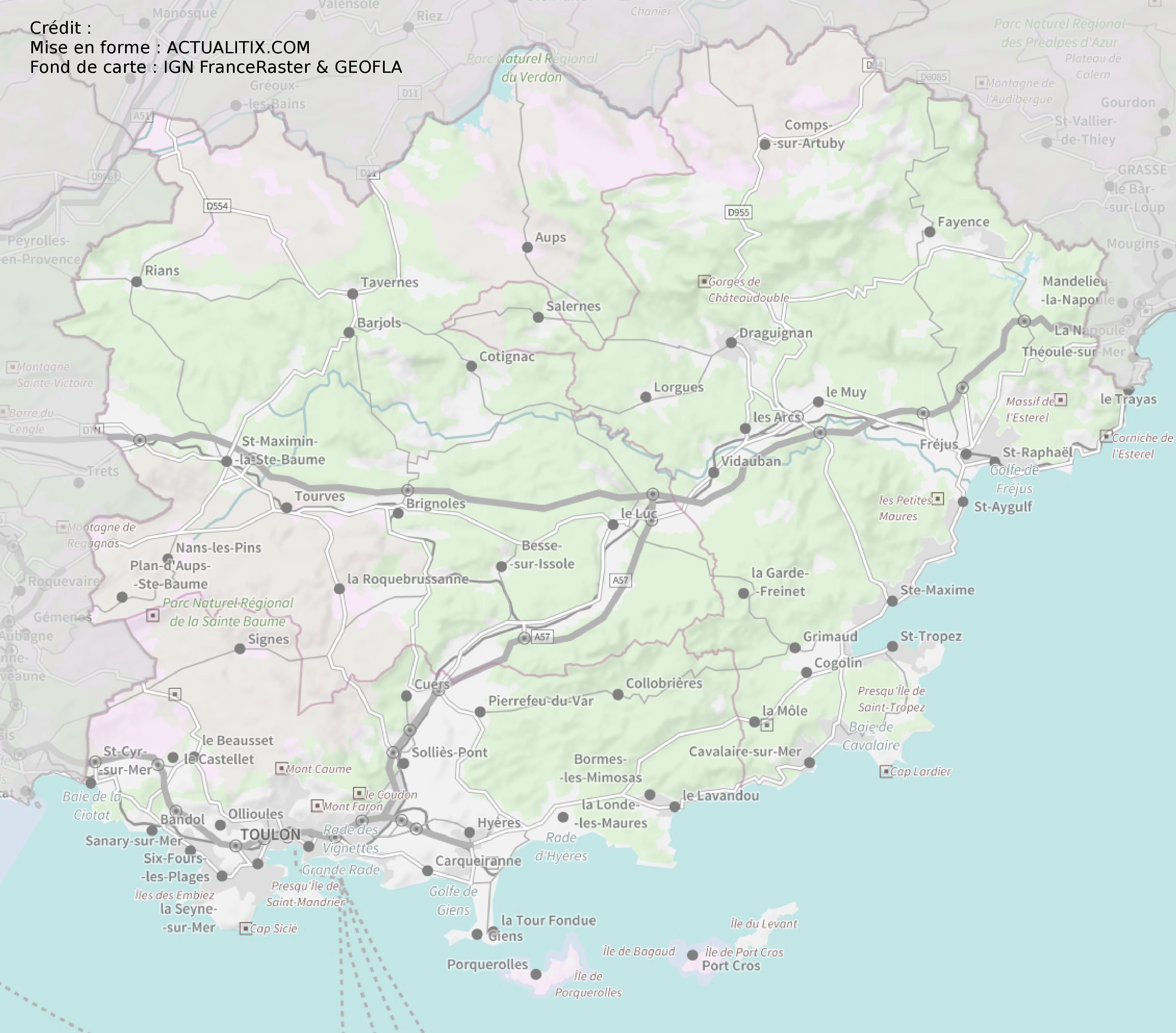 departement 83 villes