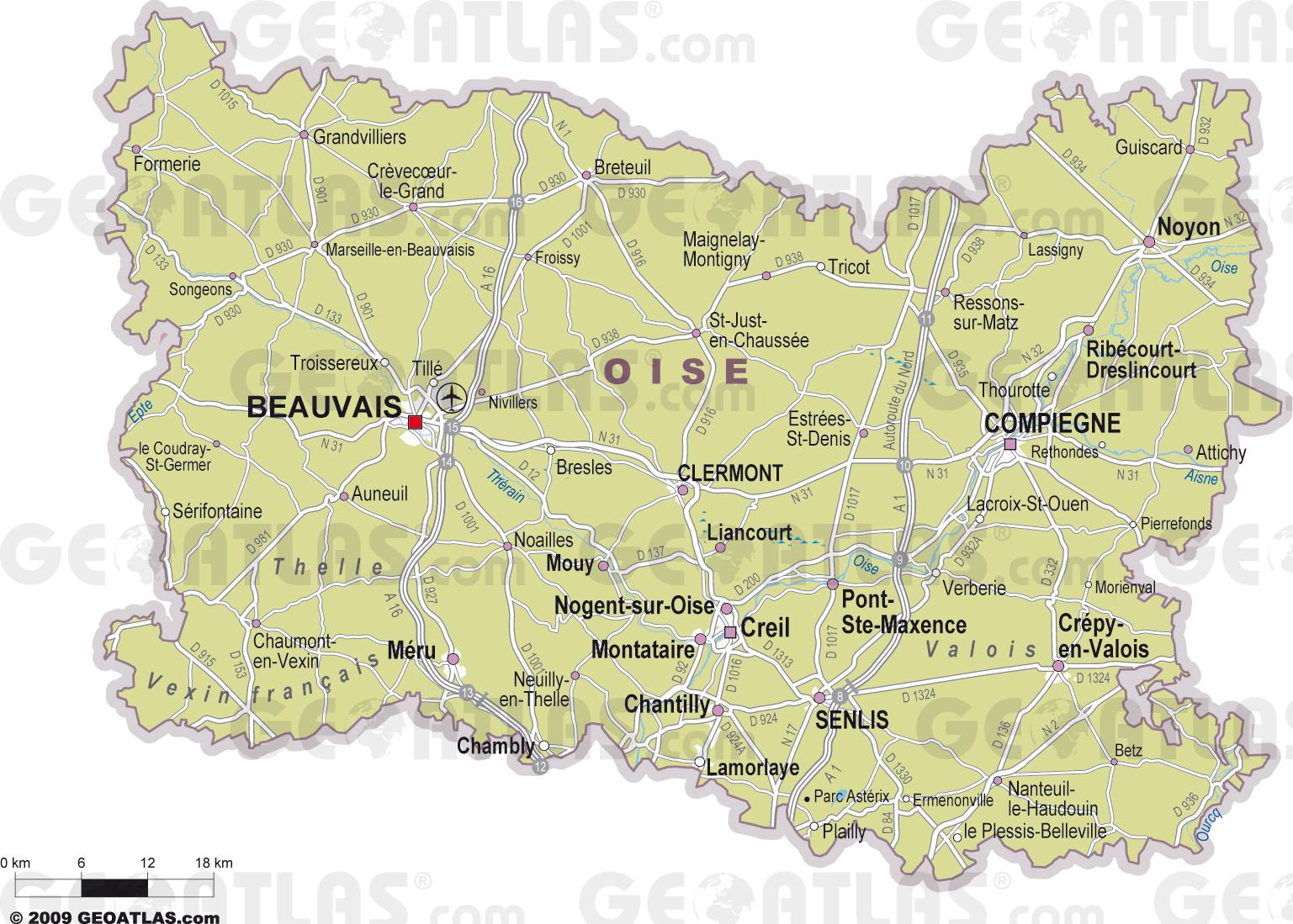 Oise Map