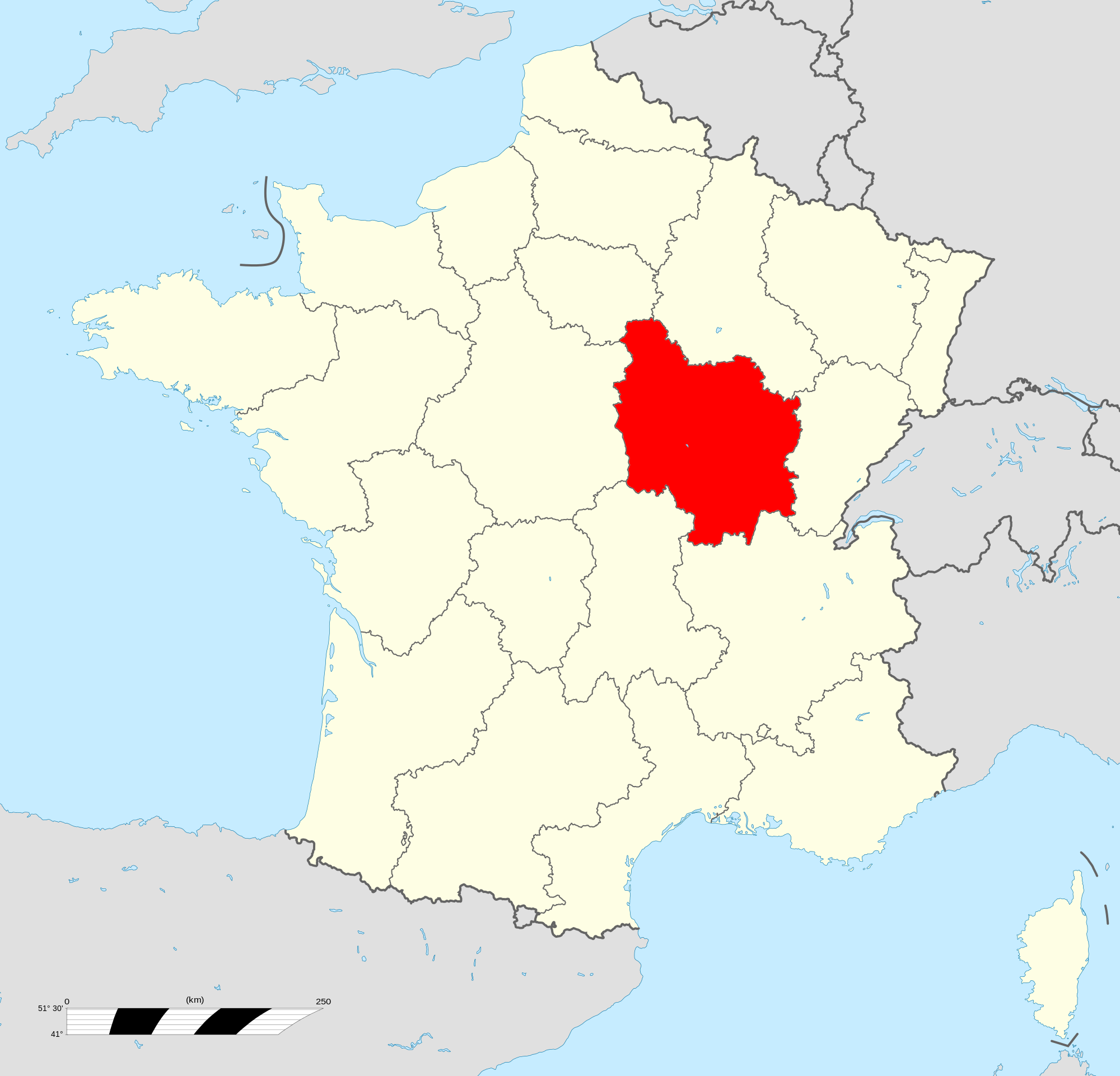 Carte de la bourgogne d couvrir la r gion avec des cartes