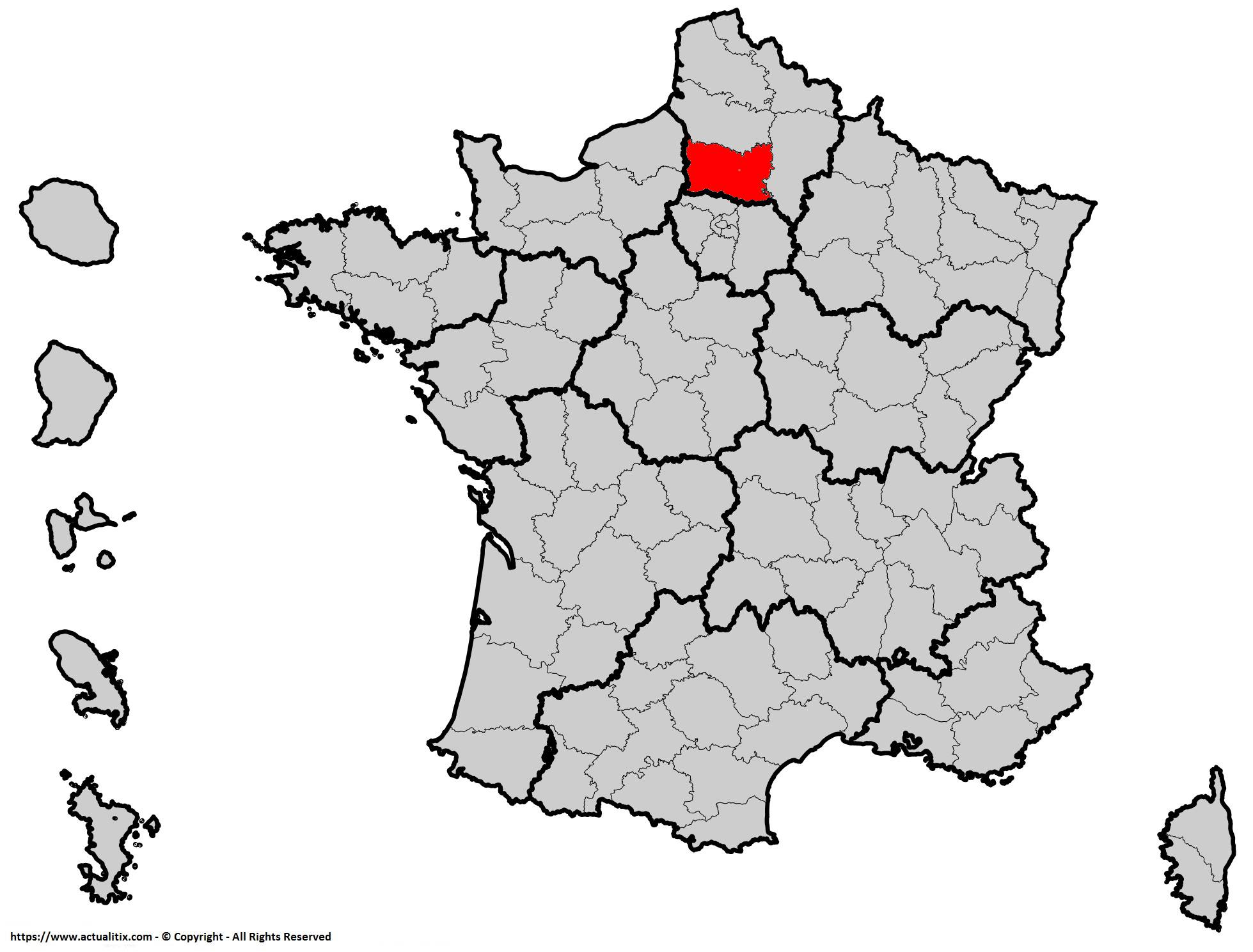 Où se trouve l'Oise en France ? Département 60