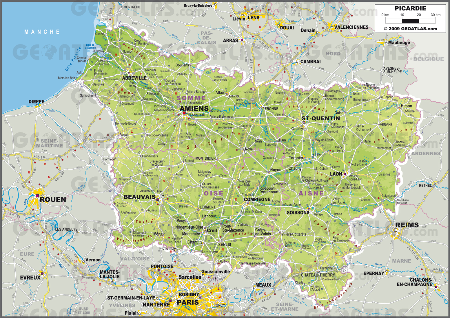 region picardie carte