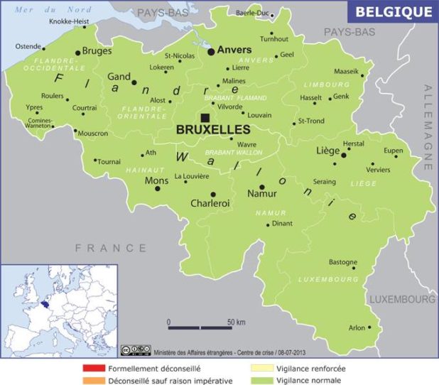 Belgique carte