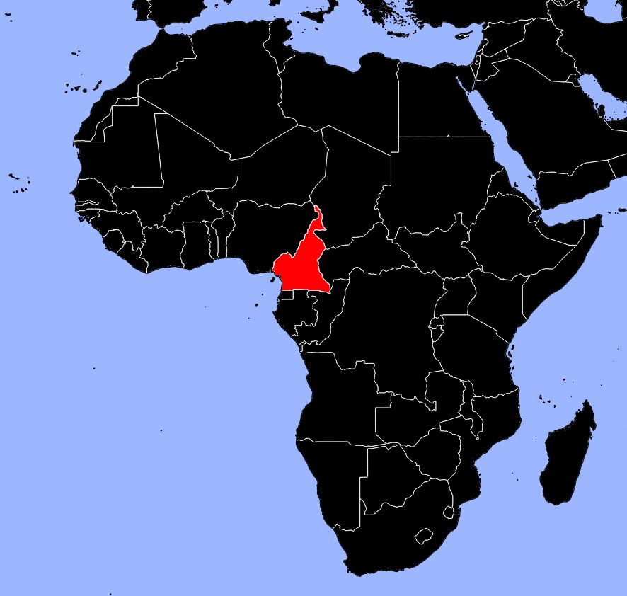 cameroun carte du monde