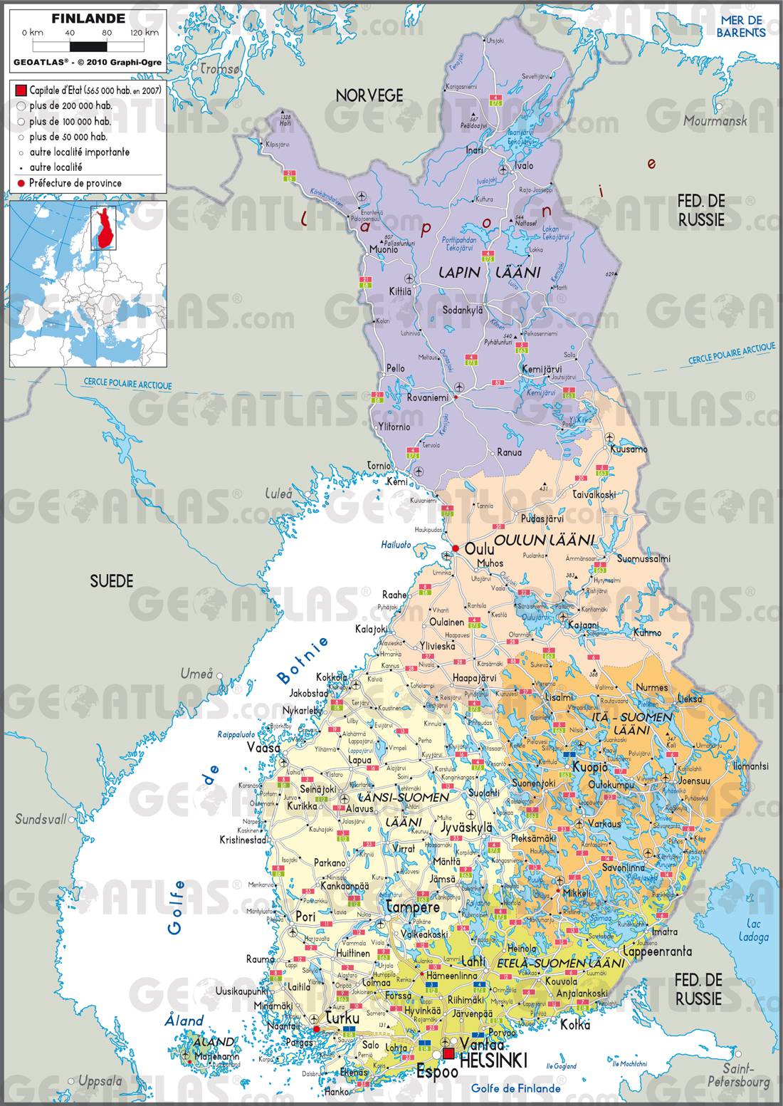 Finlande - Pays de l'UE - Toute l'Europe