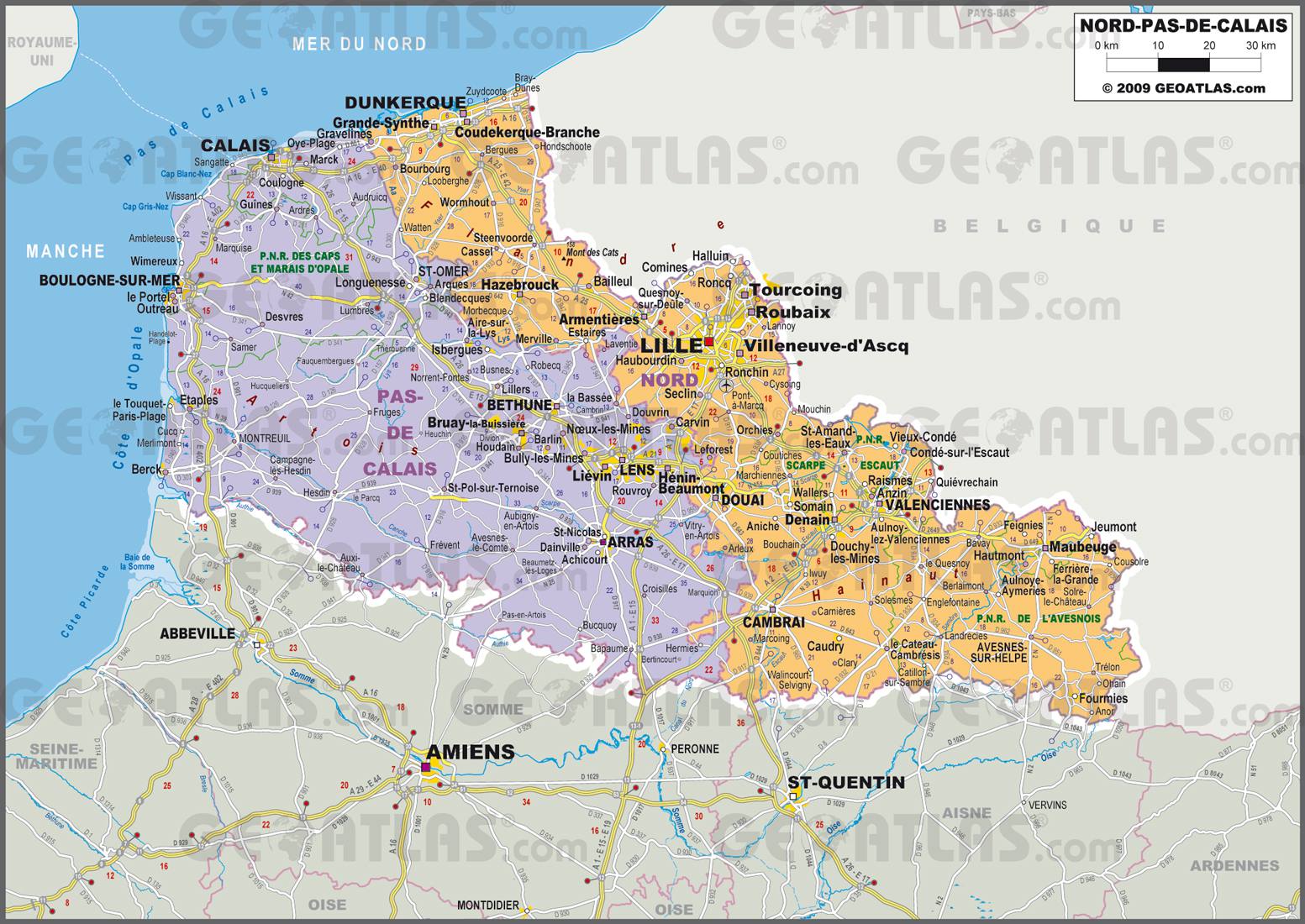 Ville Du Nord 4 Lettres Carte du Nord Pas de Calais - Voyages - Cartes