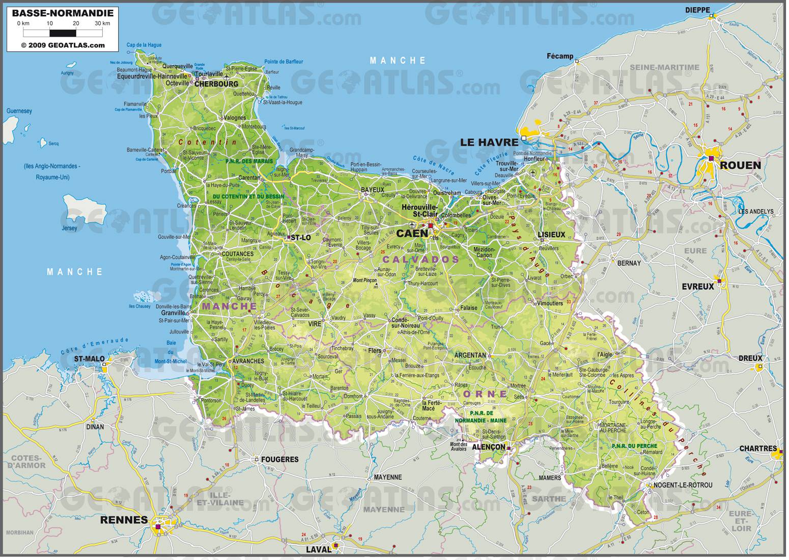 carte basse normandie