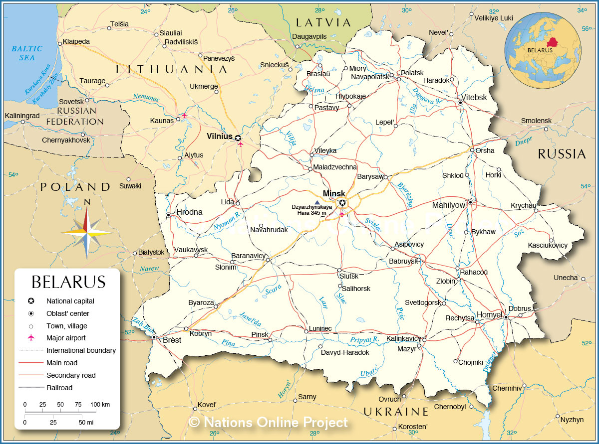 Carte De La Biélorussie Plusieurs Cartes Du Pays Deurope