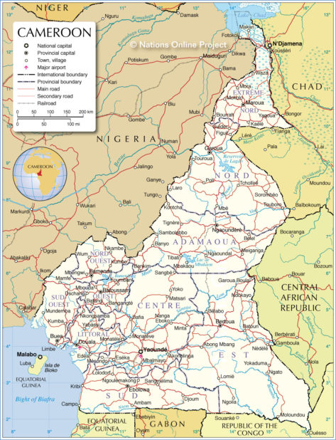 Carte du Cameroun