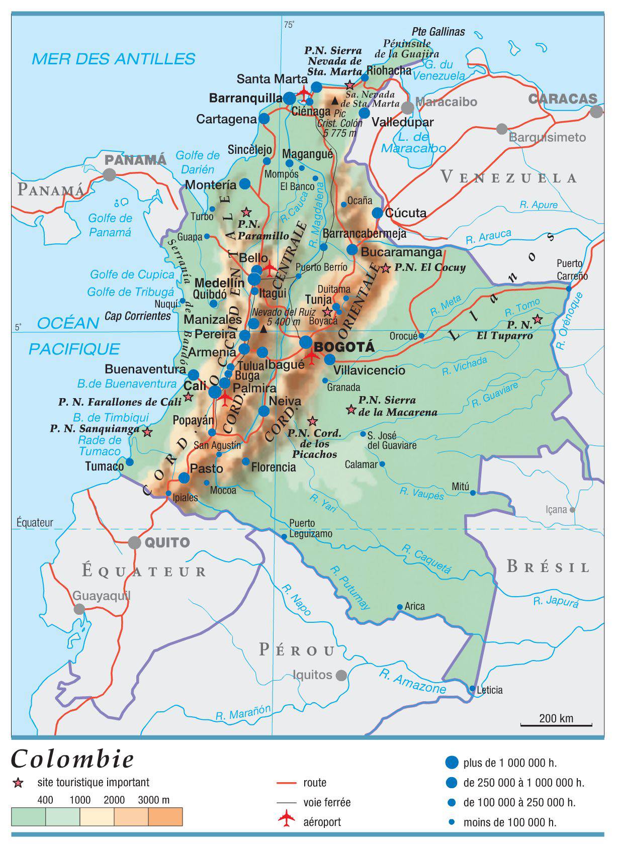 Carte De La Colombie Plusieurs Cartes Du Pays Damérique Du Sud