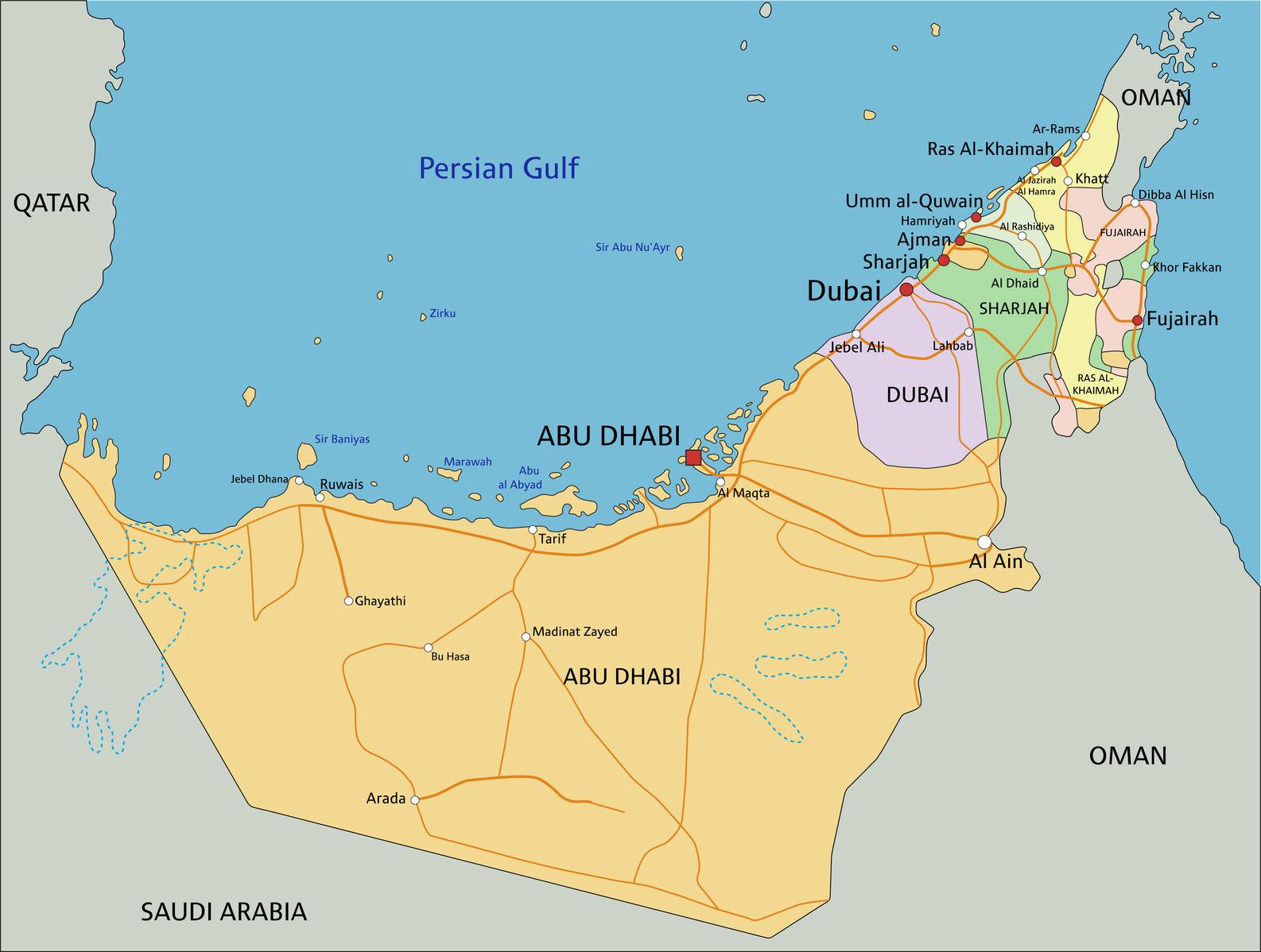 carte de dubaï