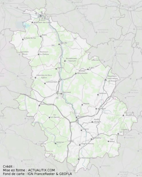 Carte de la Haute-Marne