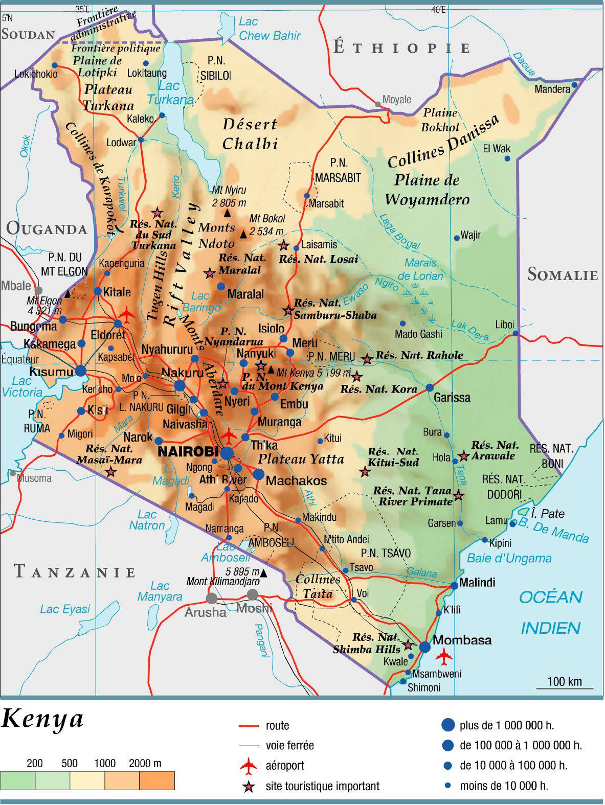 Kenya Carte Afrique