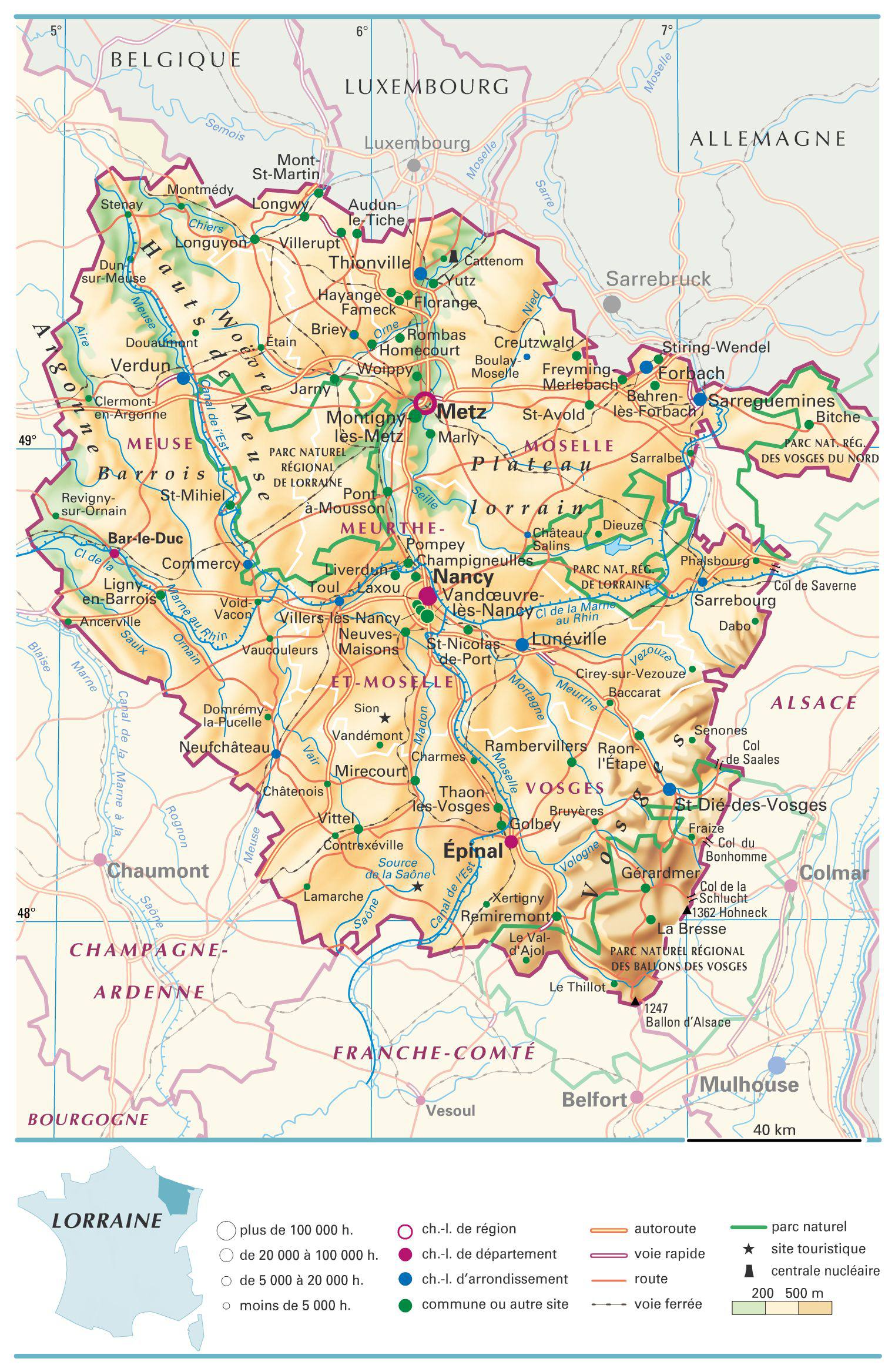 Carte Lorraine Carte Carte Lorraine Carte