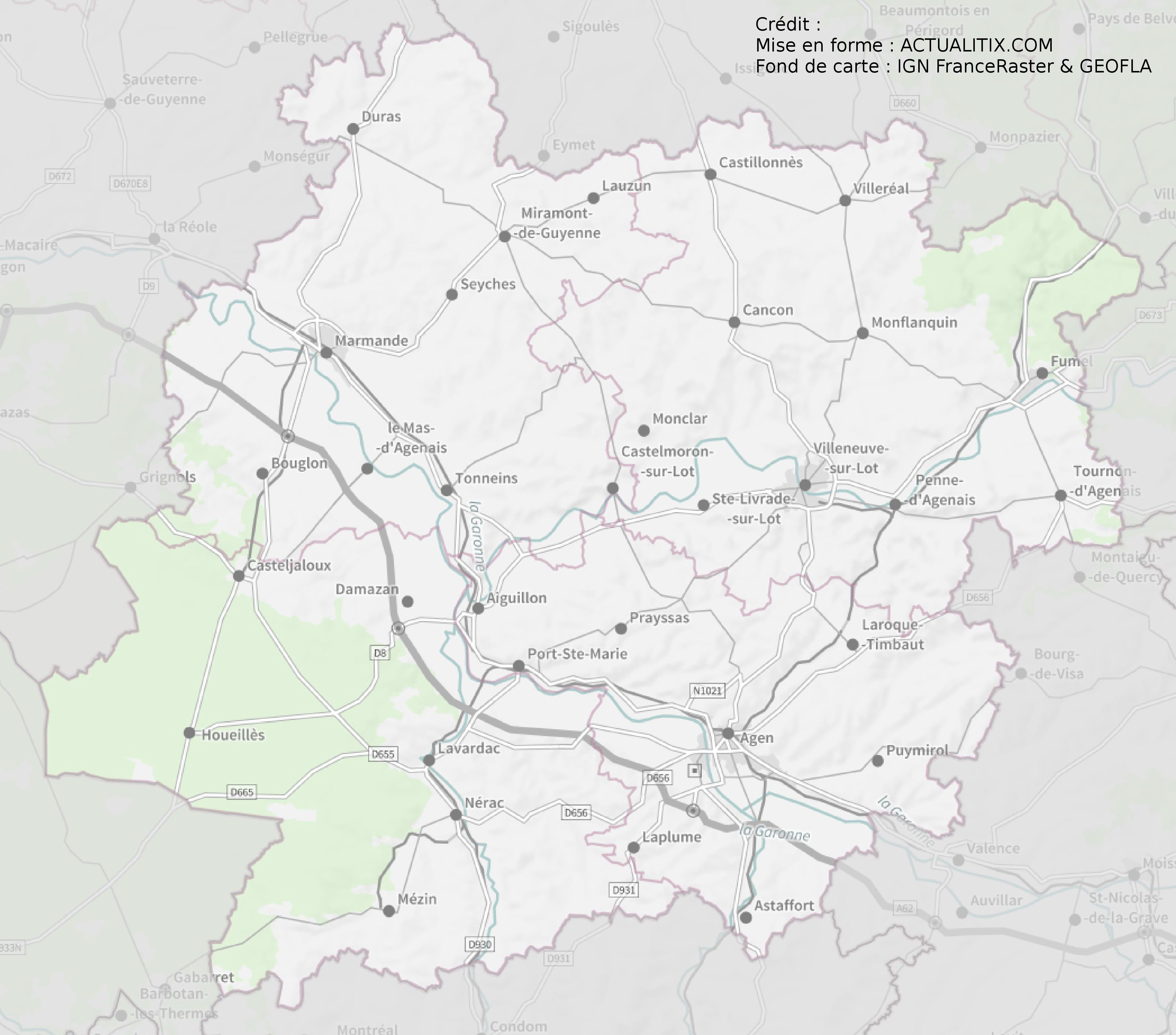 carte du lot et garonne