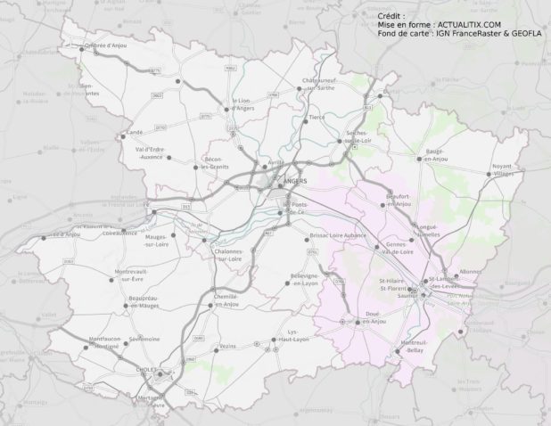 Carte du Maine-et-Loire