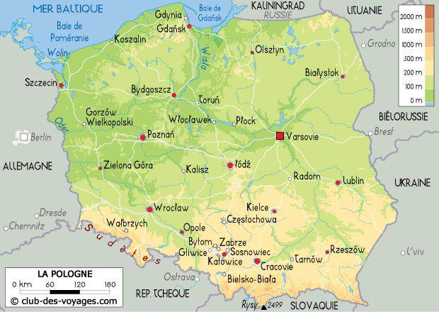 Carte de la Pologne - Plusieurs cartes du pays de l'Est de ... Carte de la Pologne - Plusieurs cartes du pays de l'Est de ...