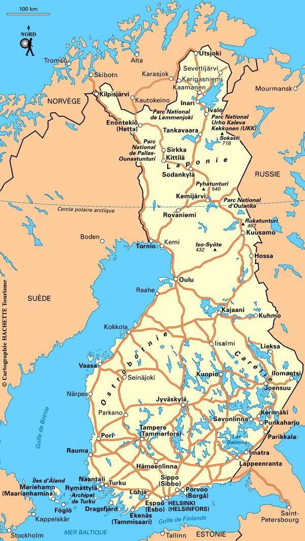 Carte de la Finlande - Plusieurs cartes du pays du nord de ...