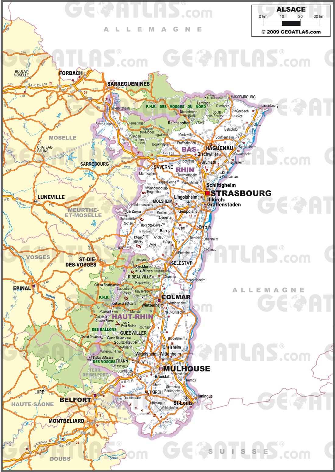 alsace carte - Image