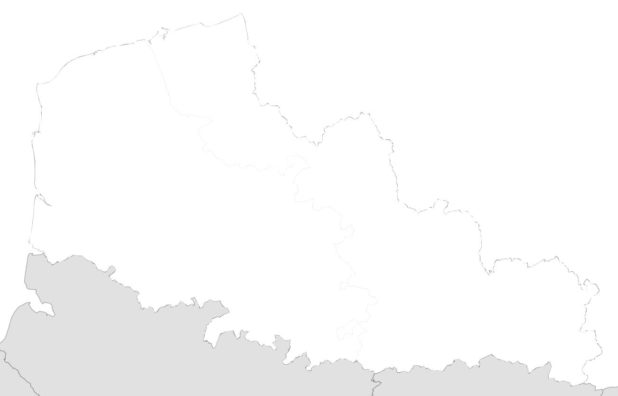 Carte vierge du Nord-Pas-de-Calais