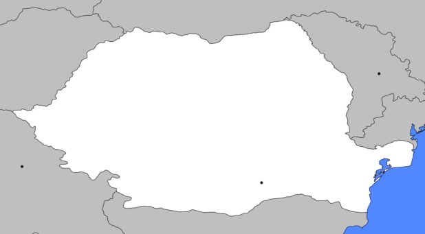Carte vierge de la Roumanie Carte vierge de la Roumanie