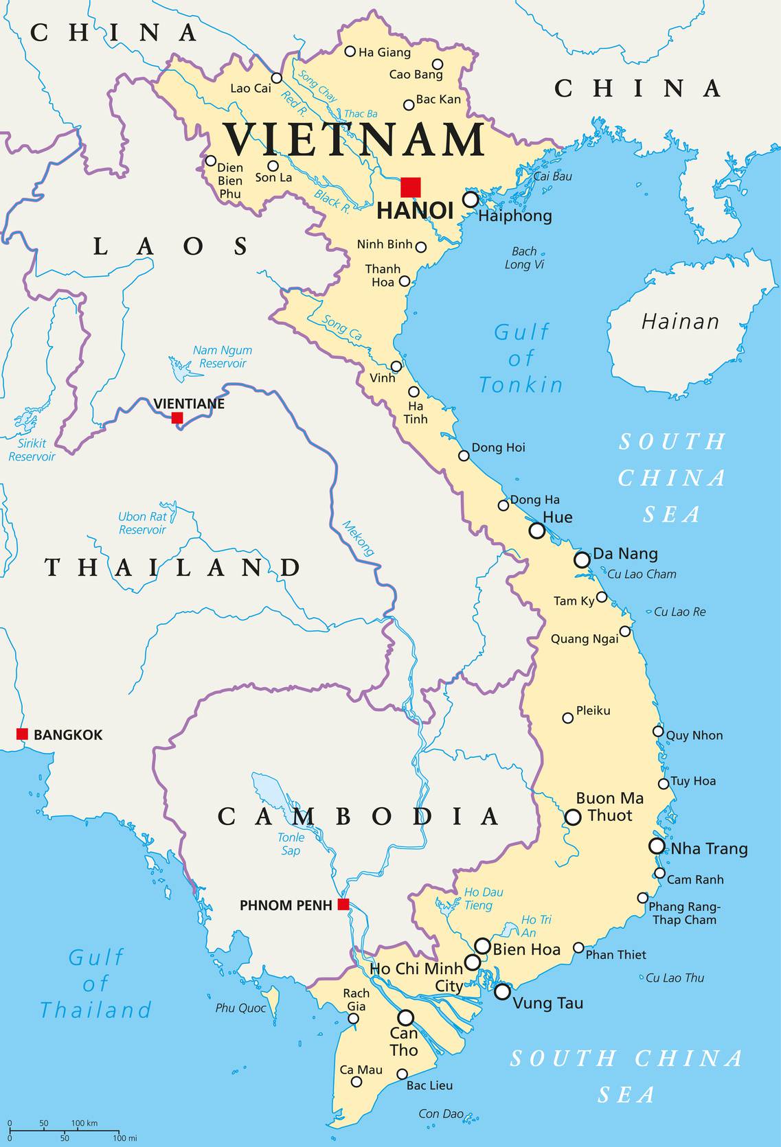 vietnam carte du monde