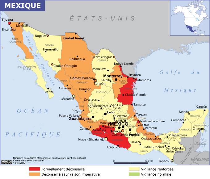 izpa carte du mexique