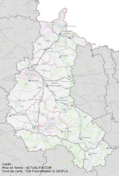 Champagne-Ardenne carte