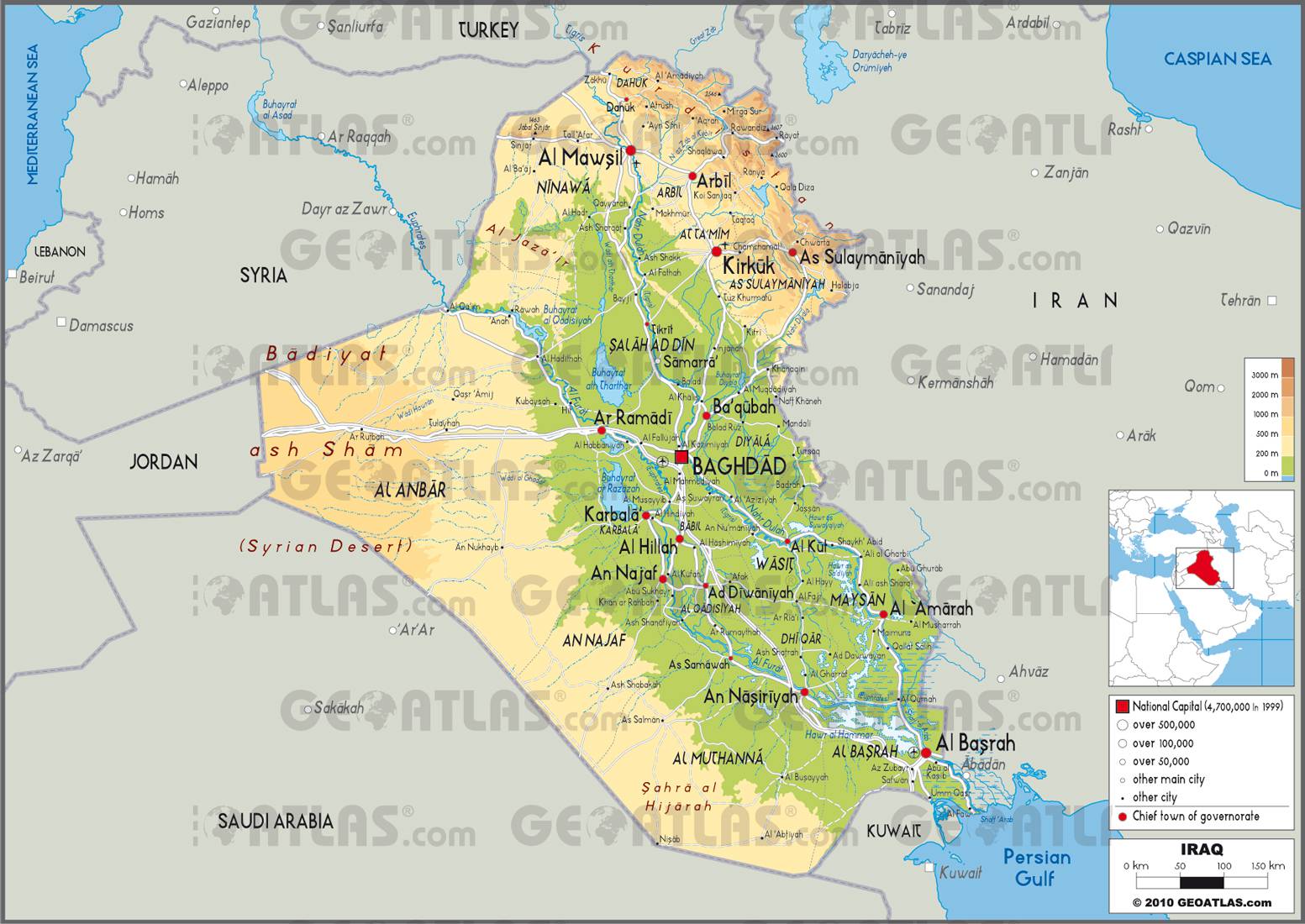 Irak carte Irak carte