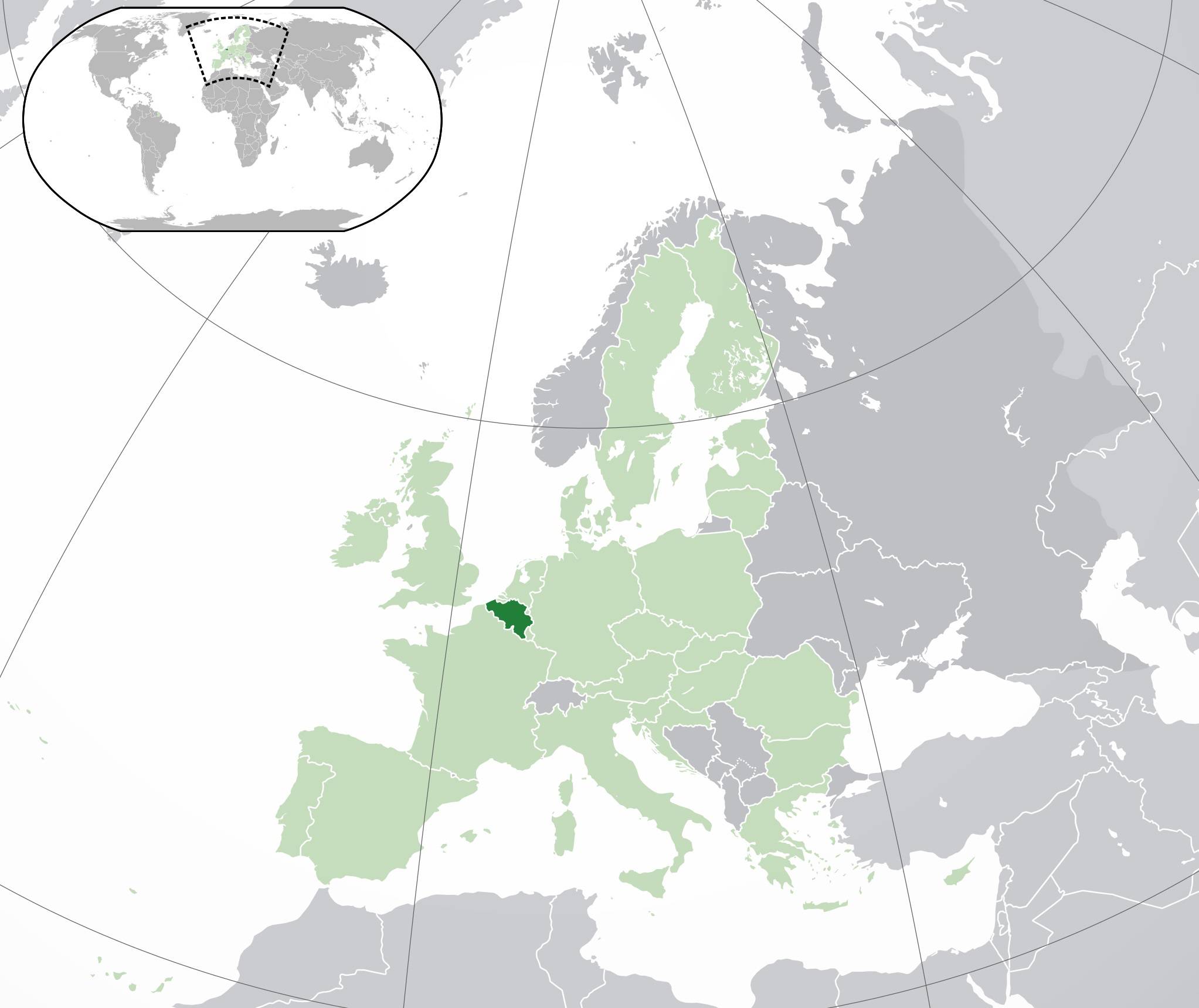 Où se trouve la Belgique sur une carte d'Europe ? Où se trouve la Belgique sur une carte d'Europe ?